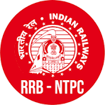 RRB NTPC Mock Test logo featuring Indian Railways emblem for Railway Recruitment Board NTPC exam preparation and online practice tests.